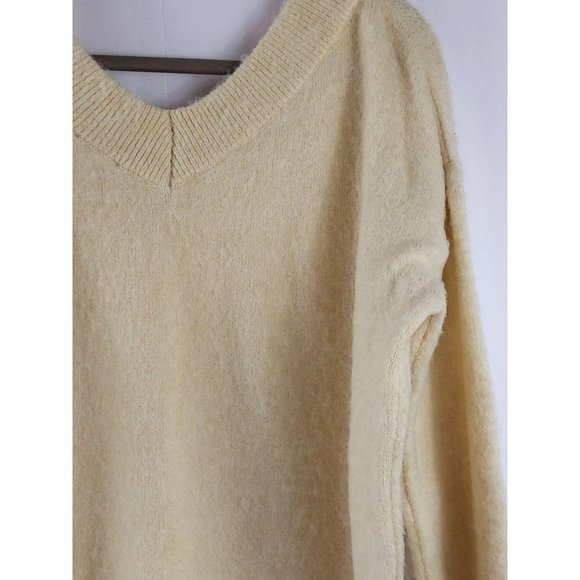 Topshop V-neck Oatmeal Beige Sweater - Picture 3 of 15